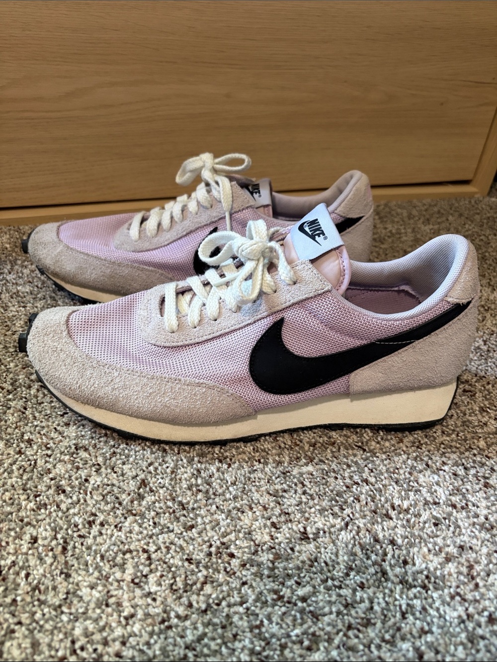 Nike Men’ Retro Runner Sneakers in Light Purple and Black